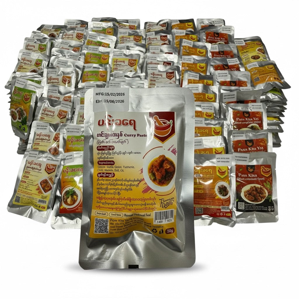 K-8) CURRY PASTE ဟင်းချက်အနှစ် (ကလယ်ချက်)